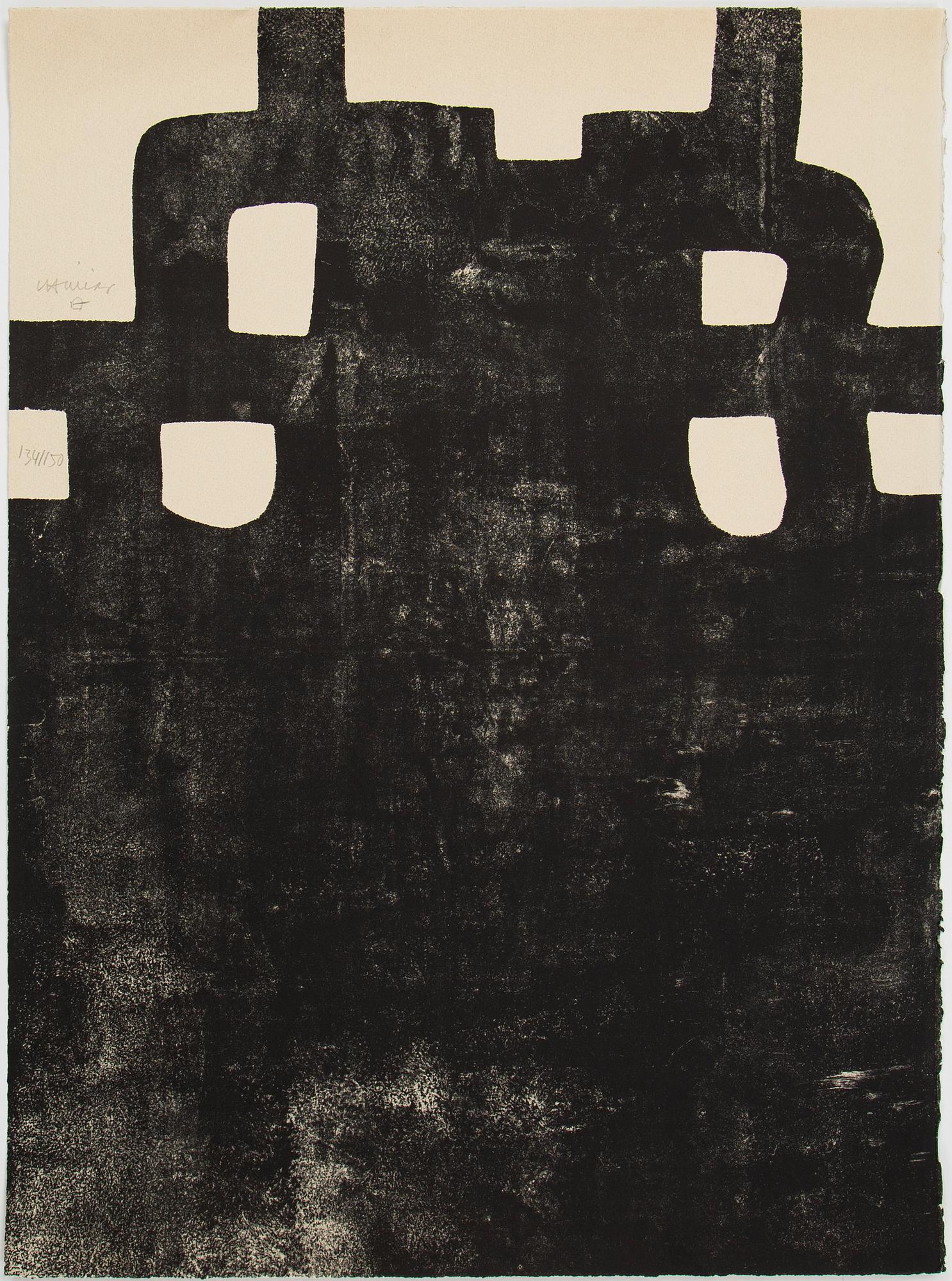 Eduardo Chillida, litografi, 1984, signerad med blyerts och numrerad 134/150,