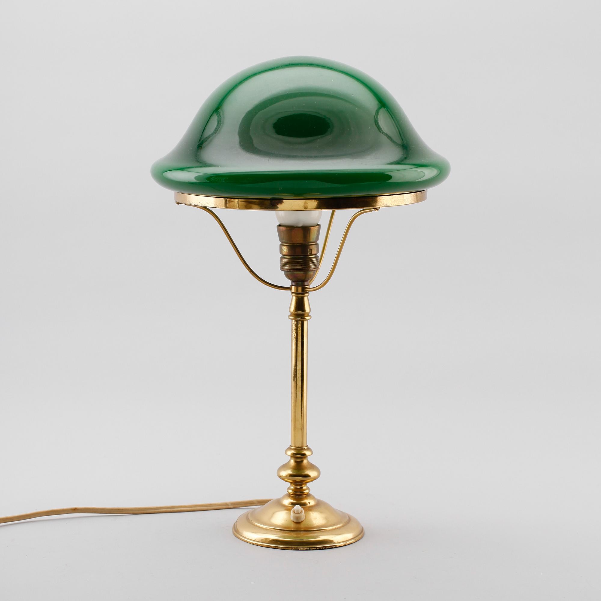 BORDSLAMPA, mässing, sk Strindbergslampa, 1900-tal.