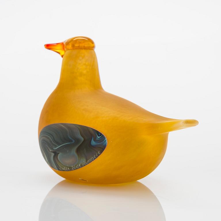 Oiva Toikka, A glass bird, signed O. Toikka Nuutajärvi.