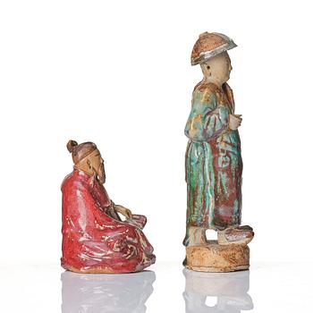 A group of seven Chinese sculptures, early 20th Century.