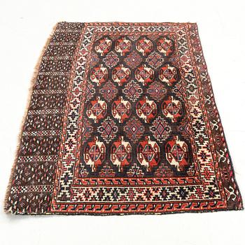Carpet, Chouval, antique yumut, 128 x 77 cm.