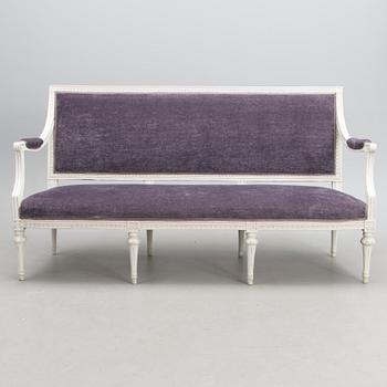 A SWEDISH GUSTAVIAN SOFA, made by Johan Erik Höglander (furniture carpenter in Stockholm 1777-1813).