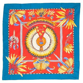 801. HERMÈS, a silk scarf, "Brazil".