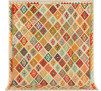 A Kilim carpet, c. 296 x 253 cm.