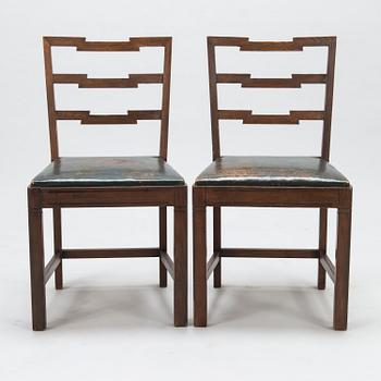 MIKKO S. NUPPONEN, a set of six 1930's 'Jukola' chairs for HMN Huonekaluliike Mikko Nupponen. Finland.