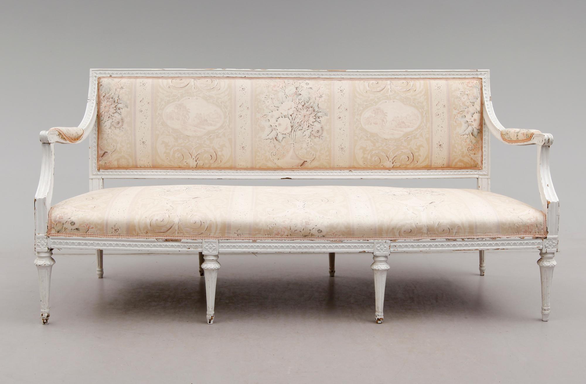 SOFFA, gustaviansk, 1700-talets andra hälft.