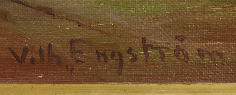 VILHELM ENGSTRÖM, olja på duk, signerad.