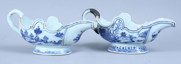 SNIPOR, 2 st, porslin, Kina, Qianlong, 1700-tal.