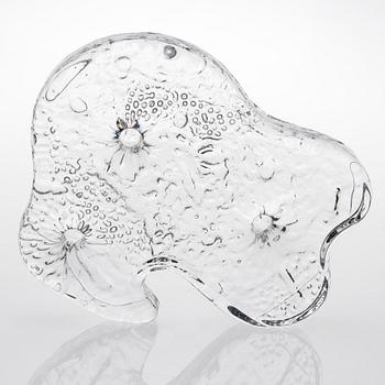 NANNY STILL, GLASSKULPTUR. Jääkausi. Sign. Nanny Still, Riihimäen Lasi Oy.