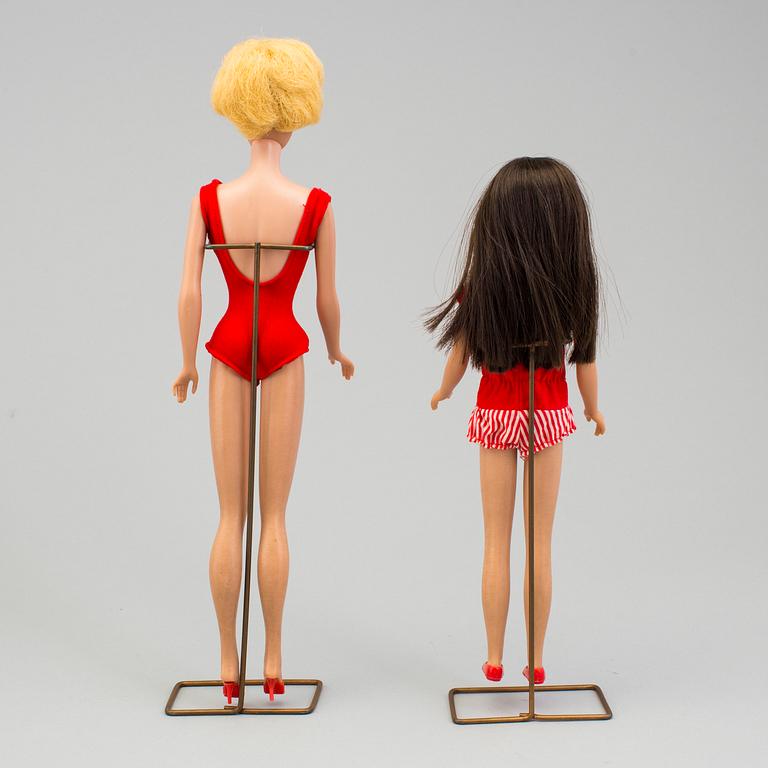BARBIEDOCKOR, 6 st, Mattel, 1960-tal.