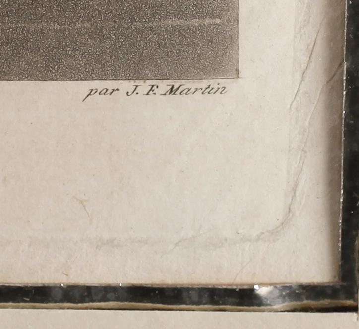 JOHAN FREDRIK MARTIN, efter, gravyr, 1800-tal.