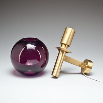 VÄGGLAMPA, Hans-Agne Jakobsson. Markaryd. 1900-talets andra hälft.