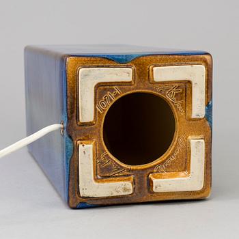 SÖHOLM STENTÖJ, bordslampa av stengods, Bornholm, Danmark 1970-tal.