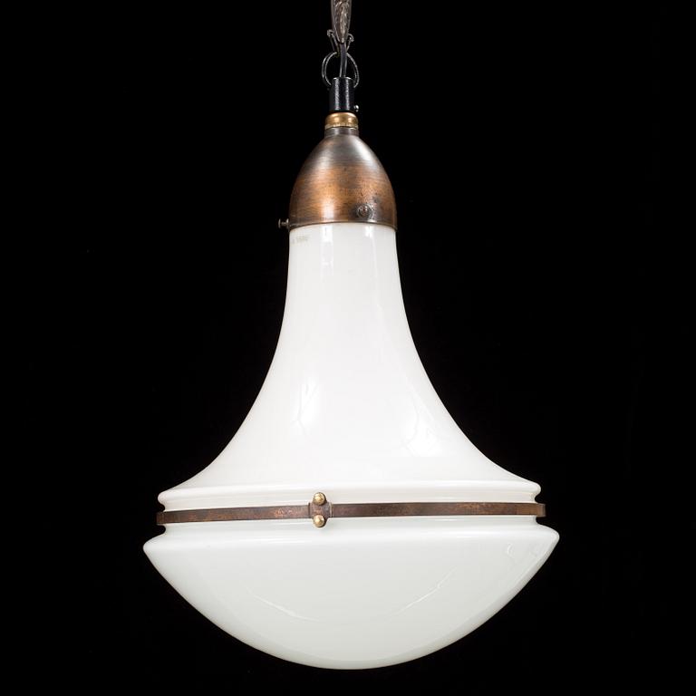 A ceiling light by Peter Behrens.