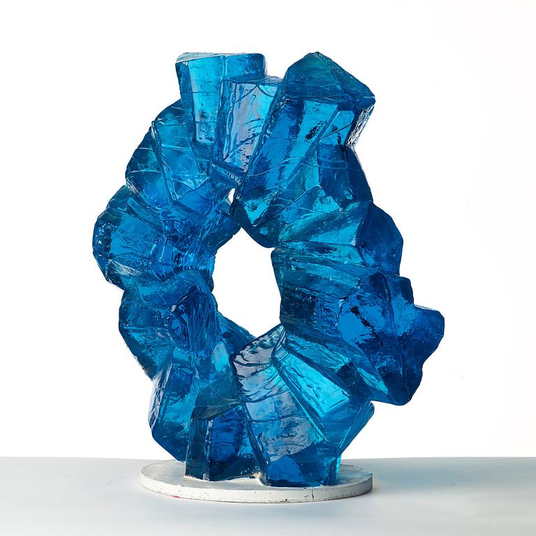 Edvin Öhrström, a 'Korona' cast glass sculpture, Lindshammar, Sweden 1960's.