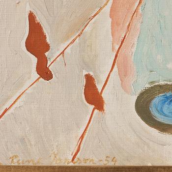 RUNE JANSSON, oil on canvas, signed and dated -54.