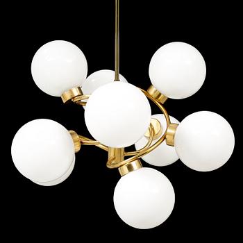 A ceiling lamp, sputnik model, second half of the 20th century.