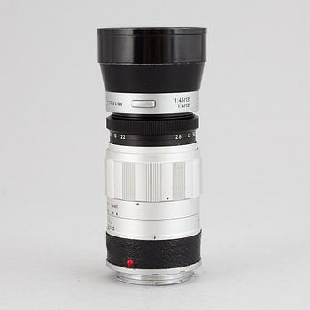 LEITZ WETZLAR, camera lens,  ELMARIT-M, 1:2.8/90.