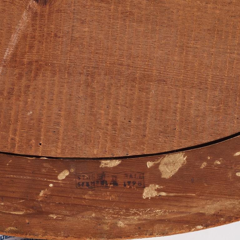 Spegellampetter, ett par snarlika, för två ljus, av Johan Åkerblad (mästare i Stockholm 1756-1799), Gustavianska.