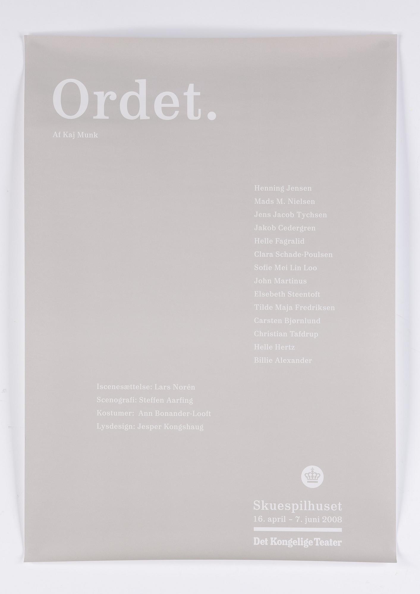 Theater posters, 3 pcs, Lars Norén.