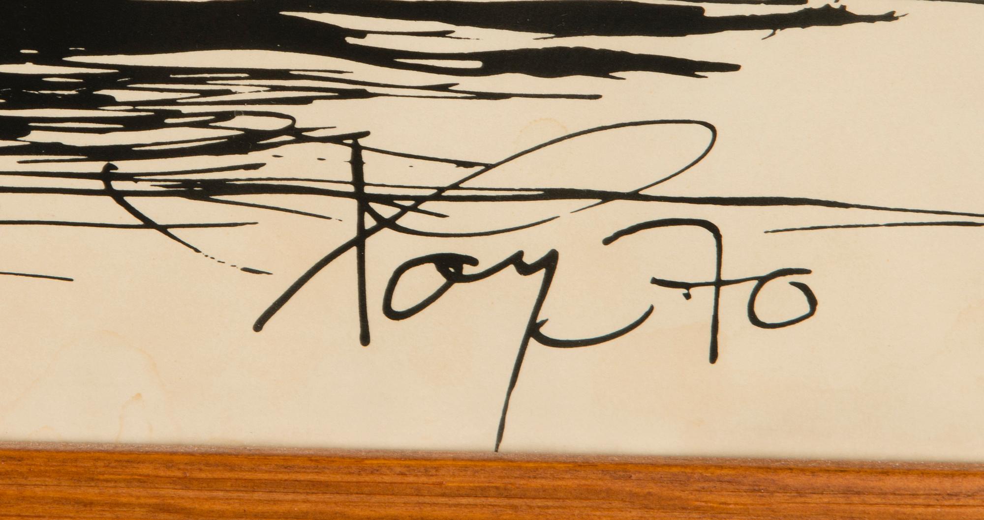TAPIO (ROY) VILPPONEN, painokuva, signeerattu ja päivätty -70.