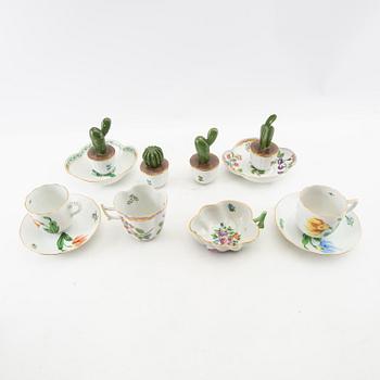 Service pieces 19 pcs Herend Hungary 20th century porcelain.