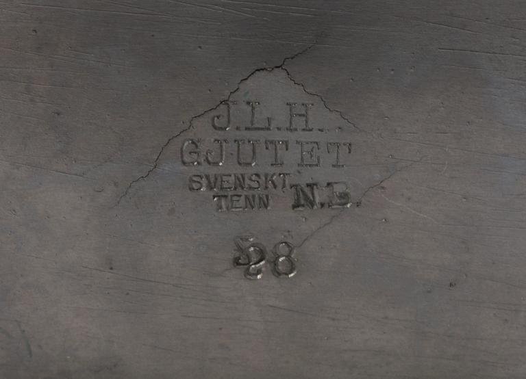 SKRIVBORDSSET, 7 delar. Tenn. Sverige, 1930-tal.