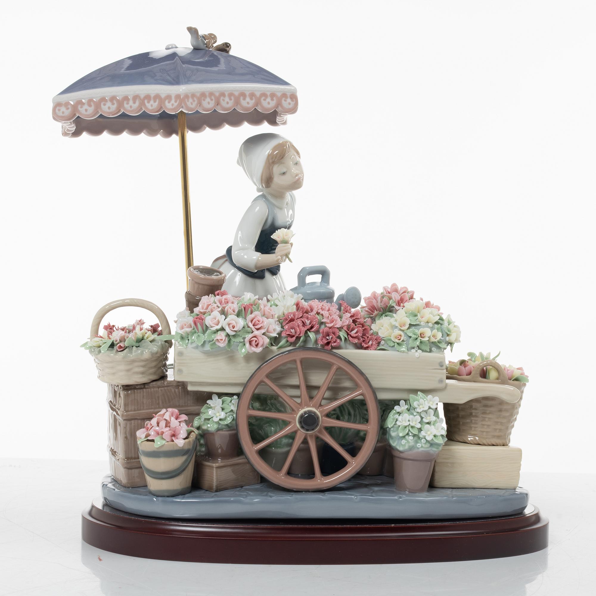 José Puche, figurine, "Flowers of the season", Lladró, Spain.