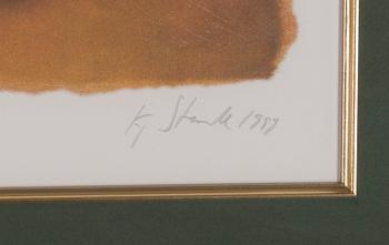 KAJ STENVALL, färglitografi, signerad, daterad 1999 och numrerad XIII/XX. Konstnärens avdrag.