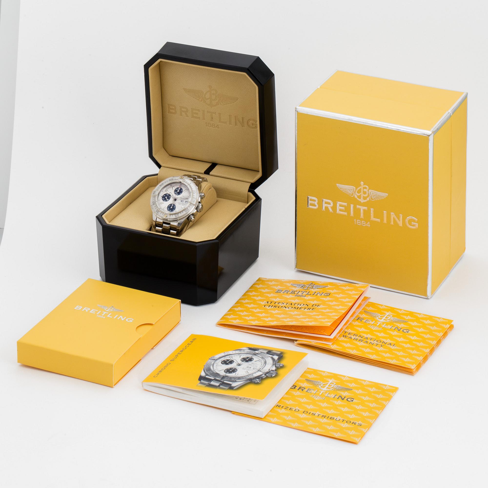 BREITLING, Chrono SuperOcean (500M/1650FT), Chronometre, chronograph, wristwatch, 42 mm,