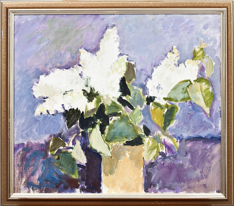 BENTE BJERREGAARD, olja på duk, monogram sign.