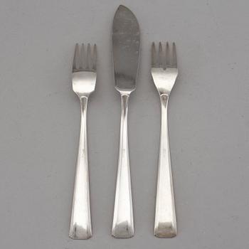 BESTICK, 144 delar, nysilver, Solingen Oka, Tyskland, 1900-talets mitt.