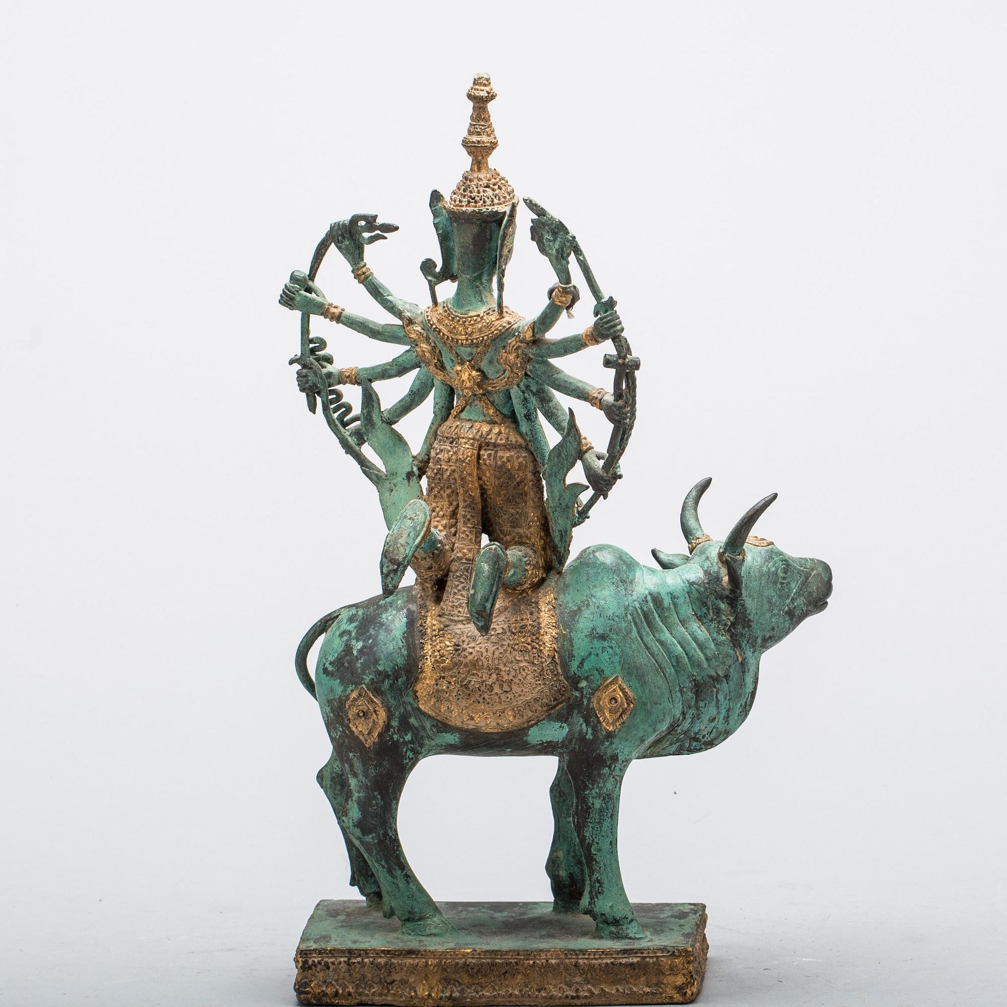 SKULPTUR, brons, orientalisk. 1900-tal.