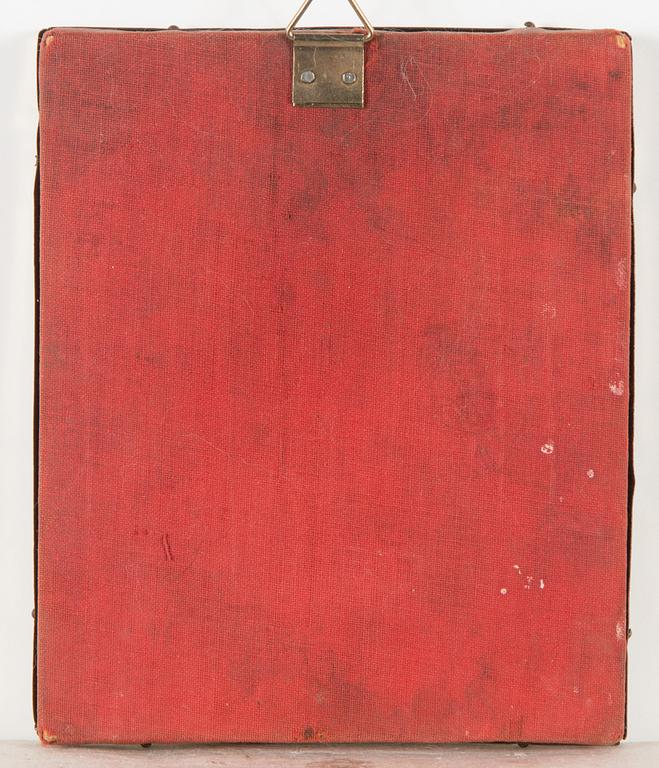 Ikoni, kromolitografia painettu pellille, sensori Aleksander Smirnoff, 4 helmikuuta 1895 Moskova, Venäjä.