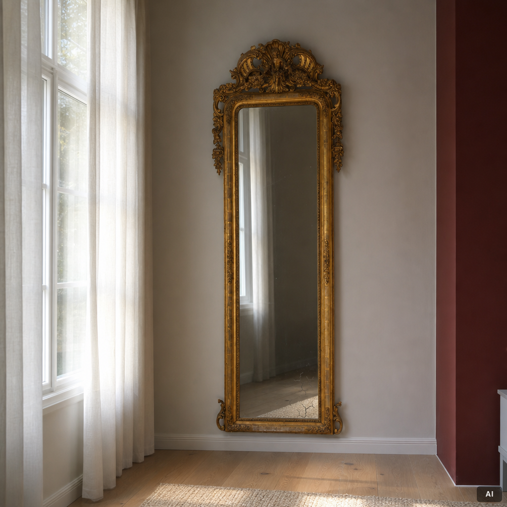 Mirror, late 19th century.