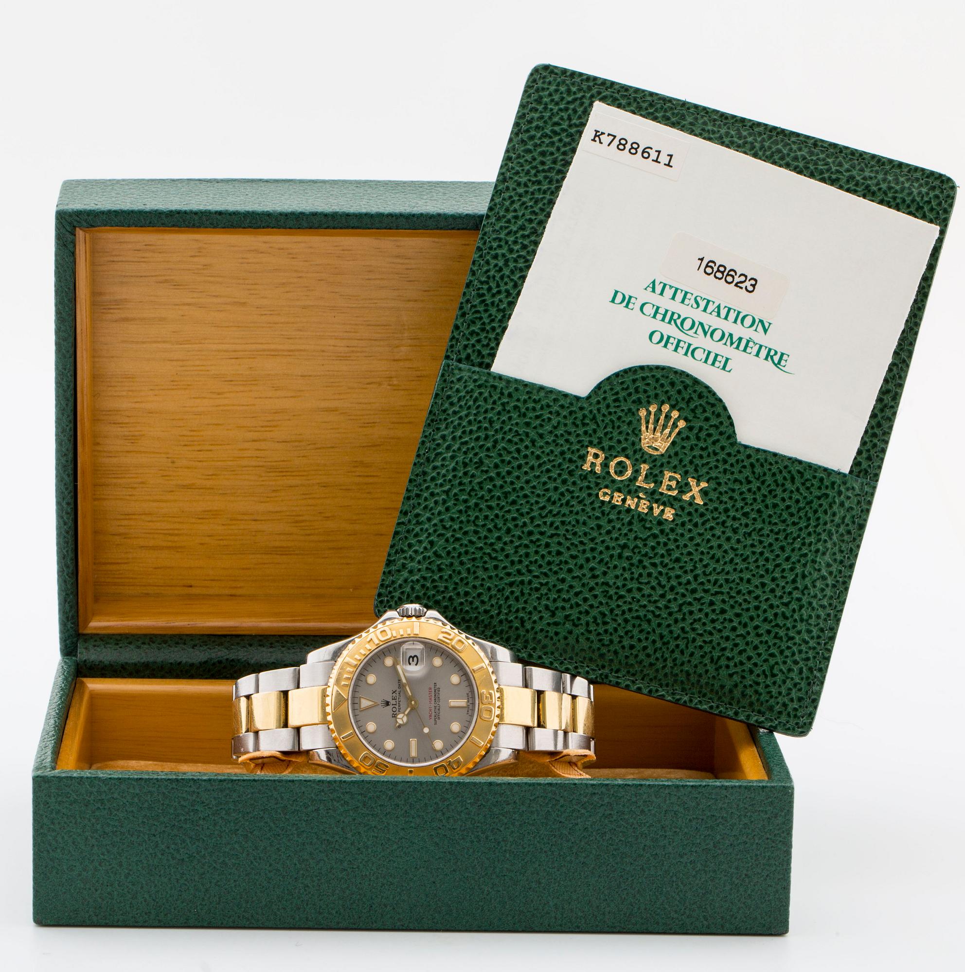 ROLEX, Oyster Perpetual Date, Yacht-Master, Chronometer, wristwatch, 37 mm,