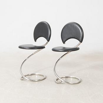 Poul Henningsen, a pair of "Snake" chairs, Denmark.
