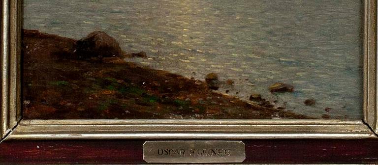 OSCAR KLEINEH, olja på skiva, sign. med monogram.
