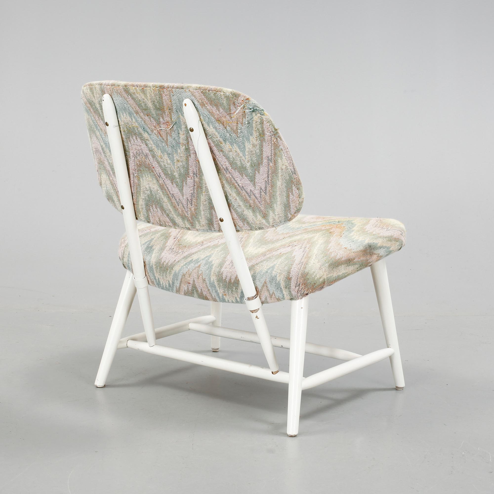 STOL, "TeVe", Alf Svensson, Ljungs Industrier, ur serien "Bra Bohag", Modellen Formgiven 1953.