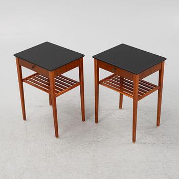 Pair of bedside tables, second half of the 20th century.