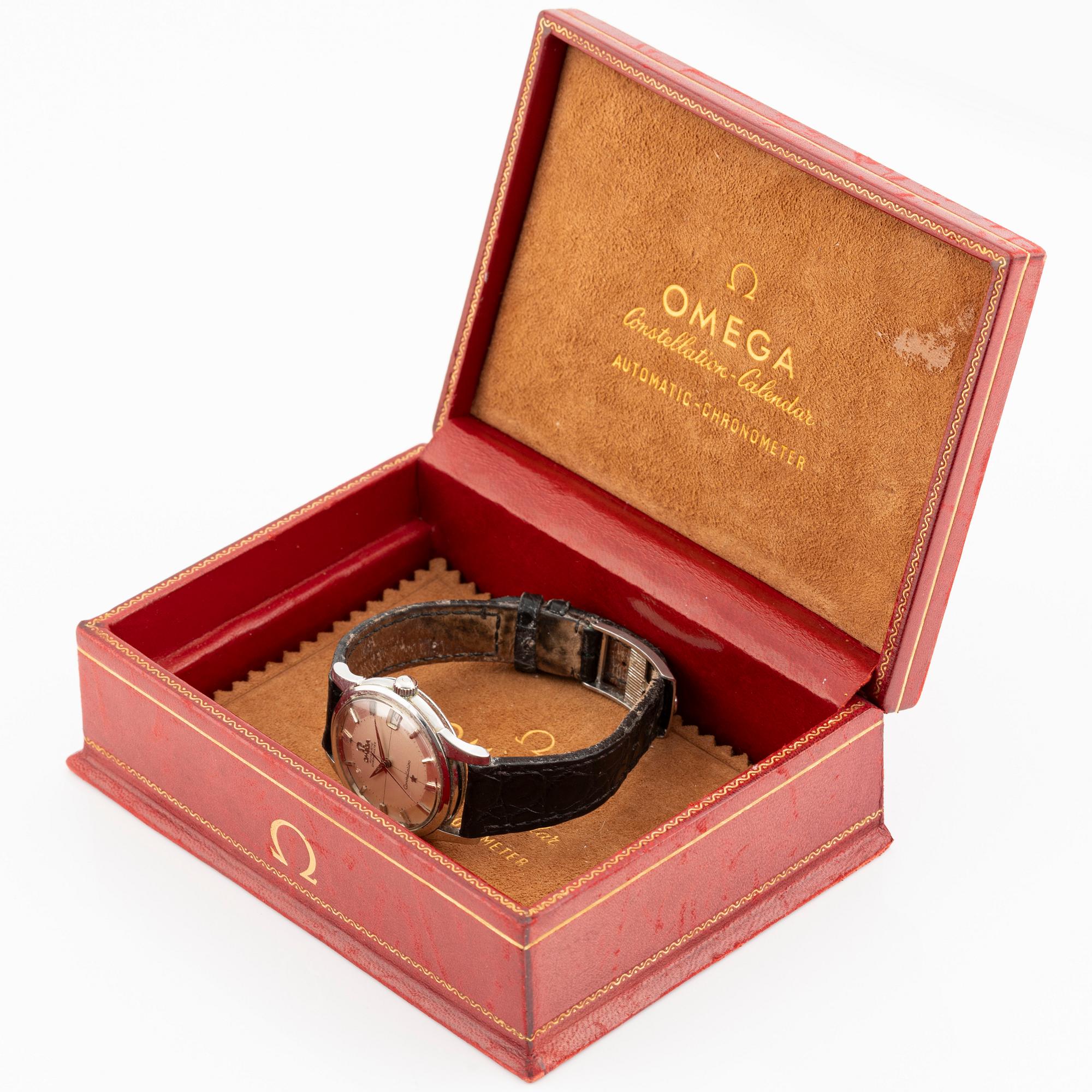 Omega, Constellation, Chronometer, "Pie-Pan", wristwatch, 34 mm.