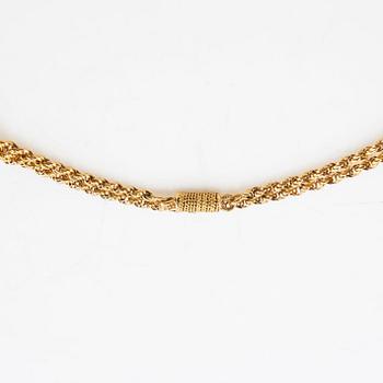 Halsband Cordell-länk 18K guld, sannolikt Åbo Finland 1882-1905.