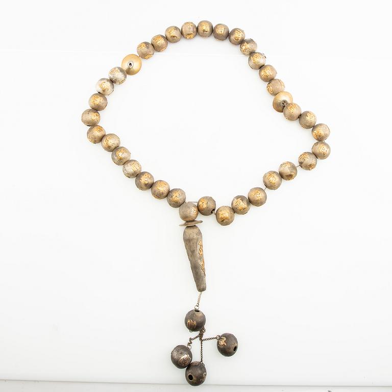 Necklace/rosary beads, 20th century.