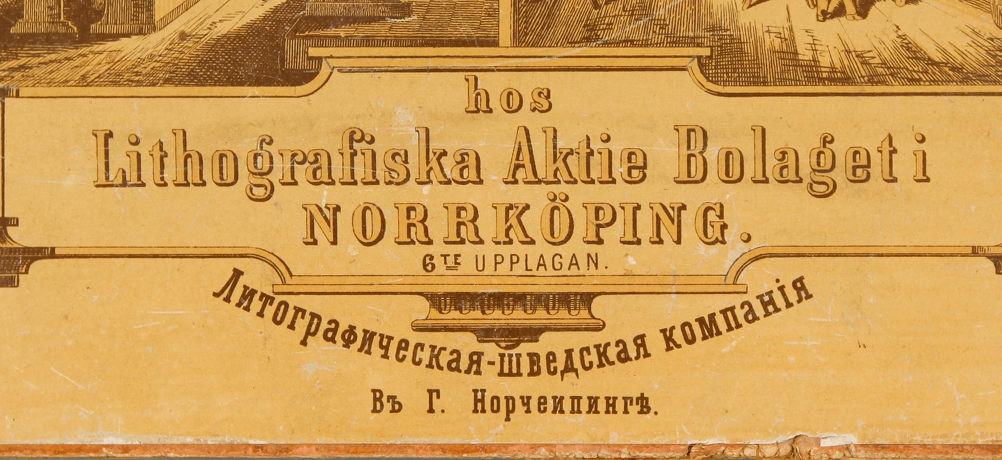 MAPP, "Bilderark för skolan & Hemmet", Fredrik Sandberg, lithografiska Aktie Bolaget, Norrköping, omkring år 1900.