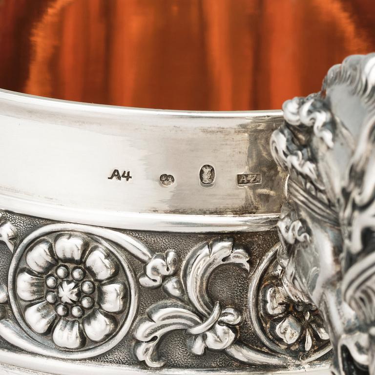 A Swedish early 19th Century silver tankard, mark of Adolf Zethelius, Stockholm 1831.