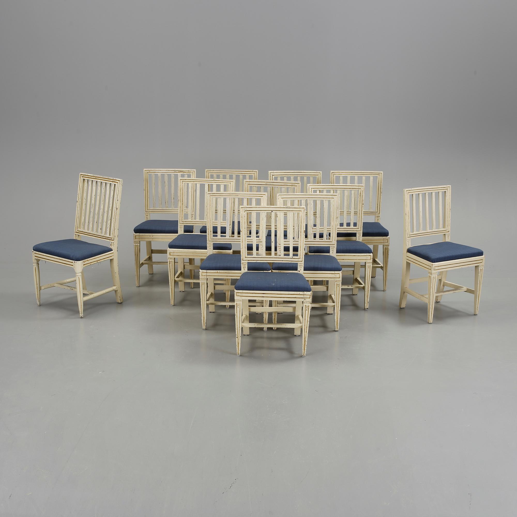 STOLAR 11+1, sengustavianska, 1800-talets början.