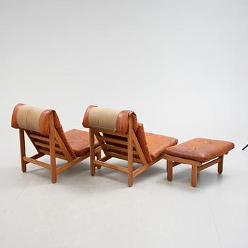 VILSTOLAR, ett par, "The Rag Chair", Bernt för Schiang, Danmark.