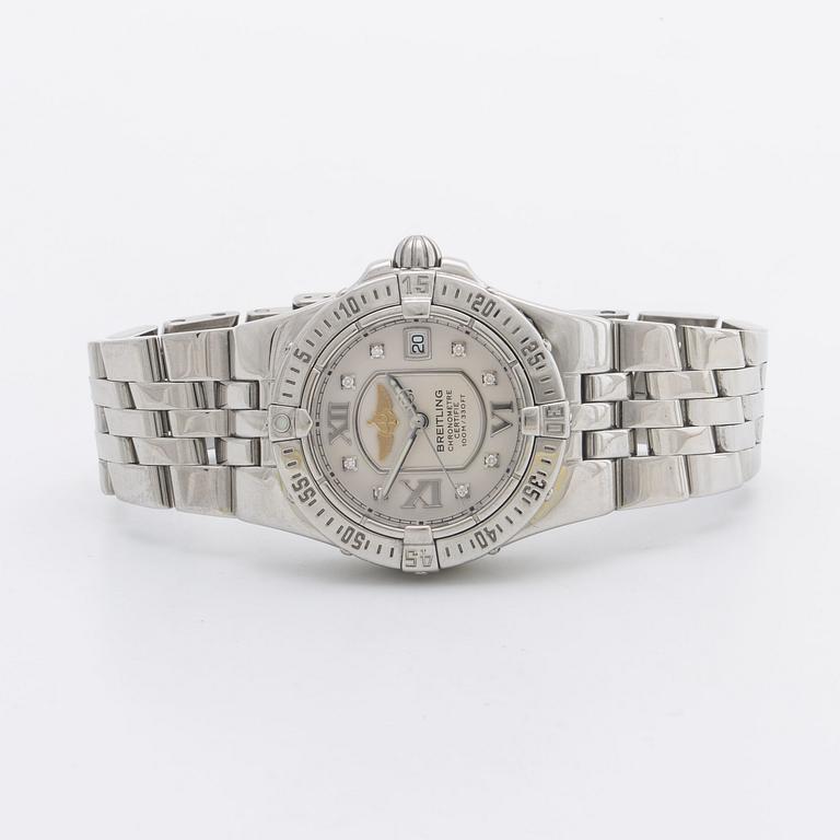 BREITLING, Starliner A71340 ladies wristwatch, 100m/330 ft.