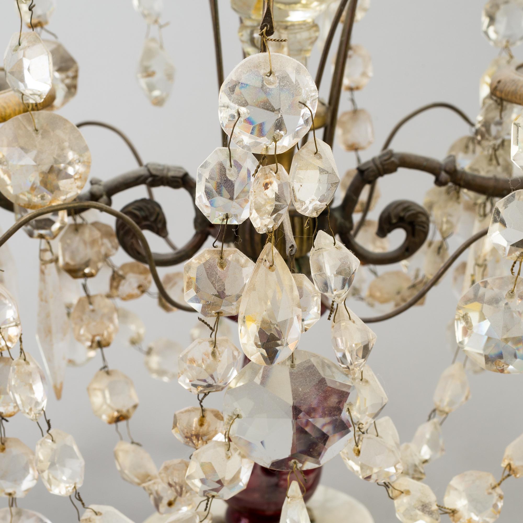 A PAIR OF EARLY 20TH CENTURY GIRANDOLES.