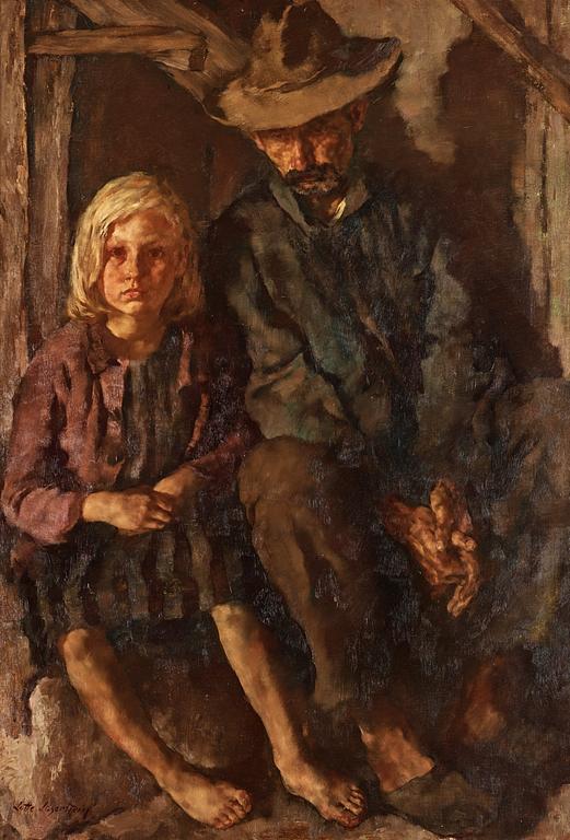 Lotte Laserstein, "Girl and old Man".